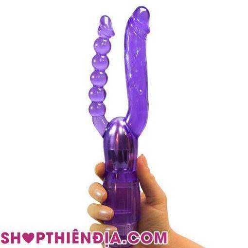 Dương vật giả 2 trong 1 có rung có thiết kế đa năng khiến chị em phát cuồng
