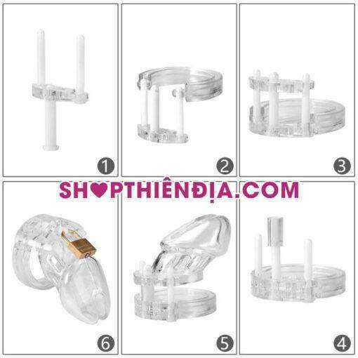 Khóa dương vật trong suốt cũng giúp hạn chế tình trạng xuất tinh sớm