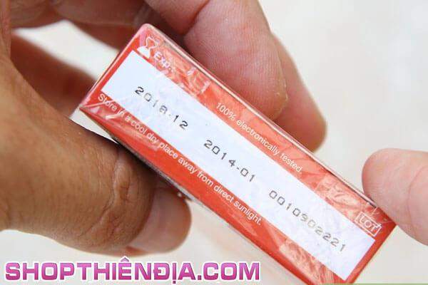 Hạn sử dụng bao cao su được in ở đáy hộp