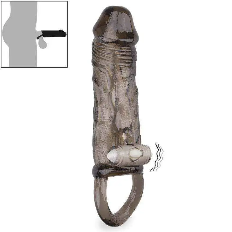 Bao cao su đôn dên có quai đeo trong suốt Hades (+1.5cm)