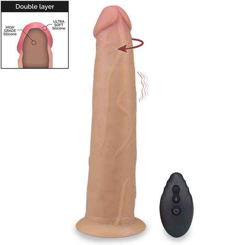 Dương vật giả rung ngoáy Jim (silicon bạch kim - size khủng)