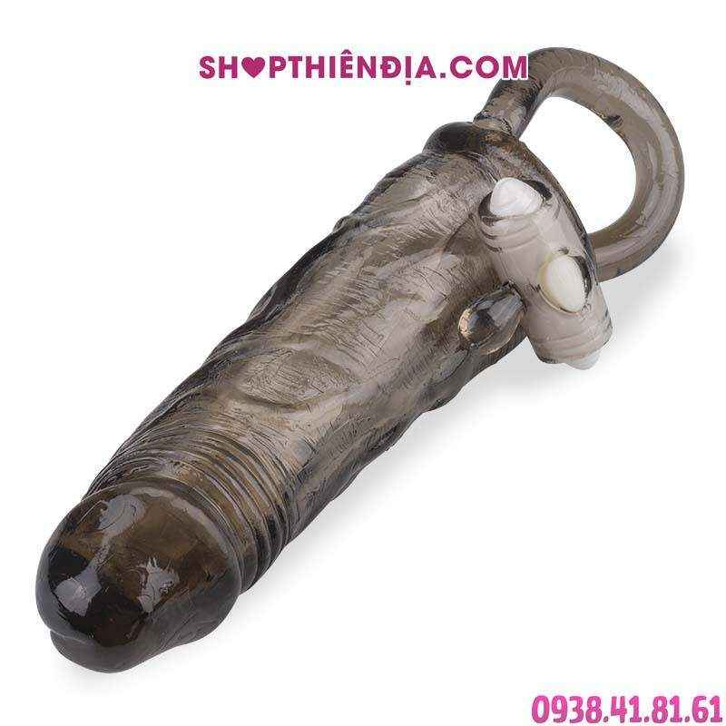 Bao cao su đôn dên có quai đeo trong suốt Hades 05