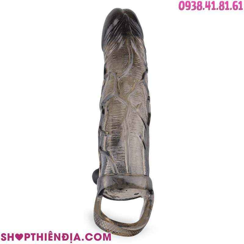 Bao cao su đôn dên có quai đeo trong suốt Thunder 03