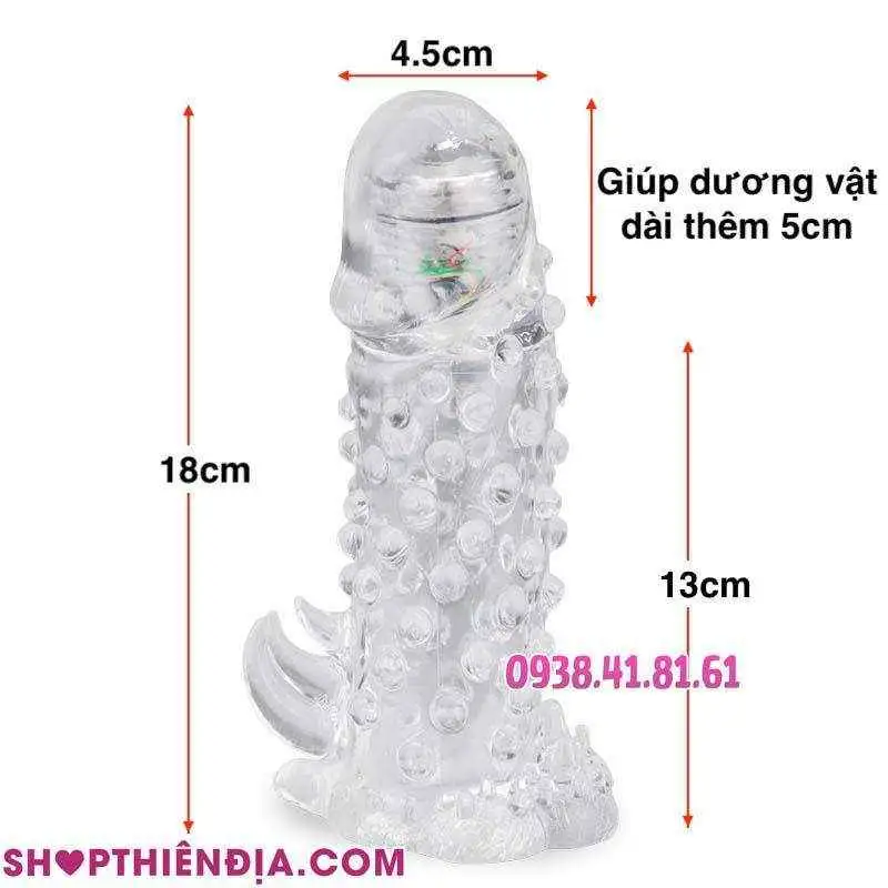 Kích thước bao cao su đôn dên hàng khủng rung đầu