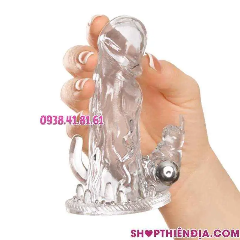 Cầm trên tay bao cao su donzen khủng có rung Jansen