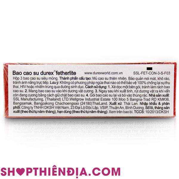Bao cao su Durex Fetherlite