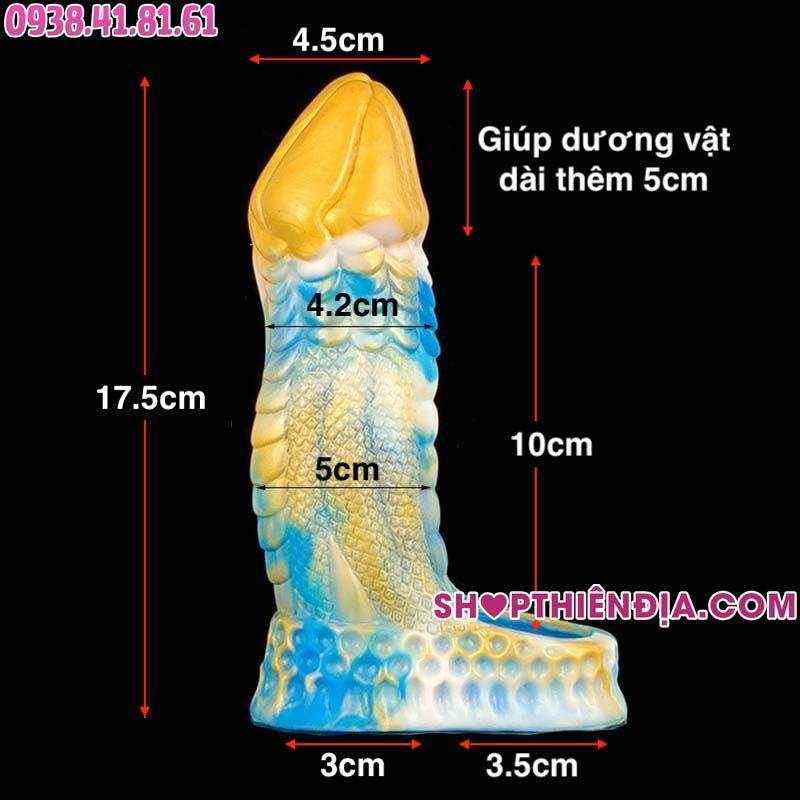Kích thước bao donzen khủng Dương Vật Rồng Dragon Dick nhiều màu