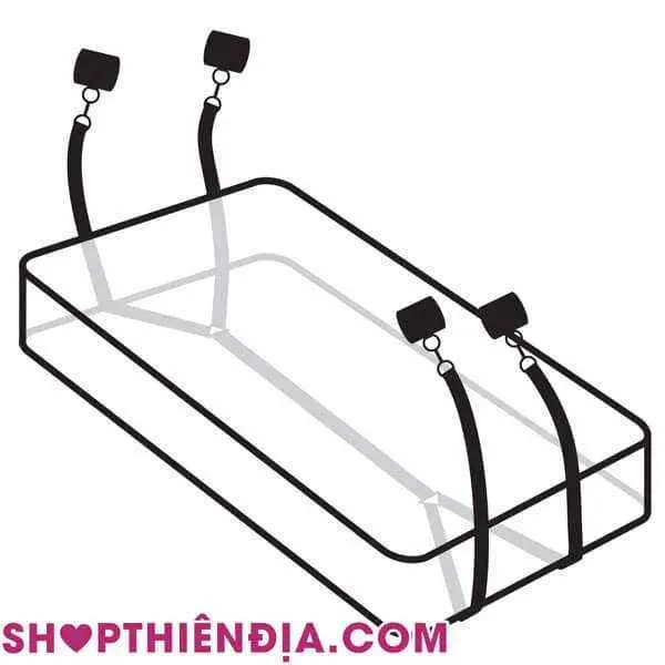 Bộ dây trói chân tay 4 góc giường 07