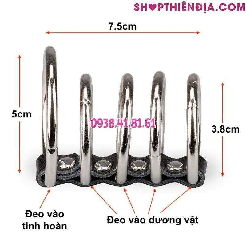 Kích thước chuỗi vòng dương vật có dây đeo Gosu