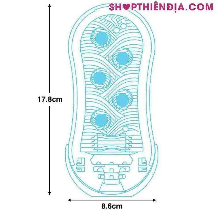 Kích thước cốc thủ dâm Nhật Bản TENGA Flip Orb