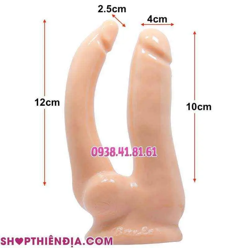 Kích thước cu giả có dây đeo đặc ruột 2 đầu có rung Biel