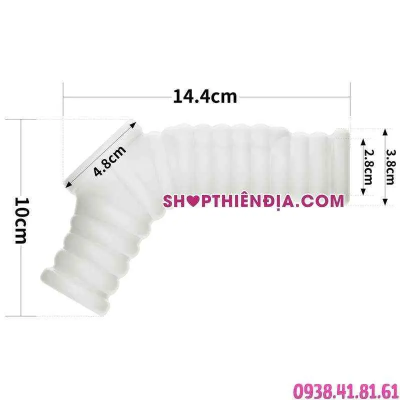 Kích thước đôn khúc giữa có lỗ tròng bìu tinh hoàn Zac gân ngang