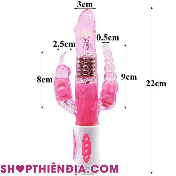 Dương vật giả 3 trong 1 Bunny 03