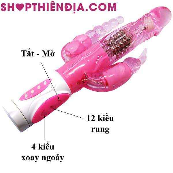 Dương vật giả 3 trong 1 Bunny 05
