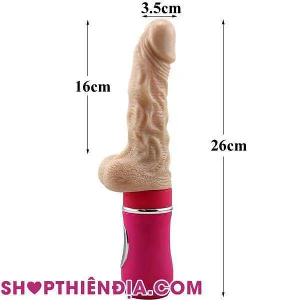 Dương vật giả cầm tay cao cấp rung thụt 05