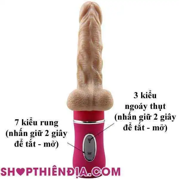 Dương vật giả cầm tay cao cấp rung thụt 07