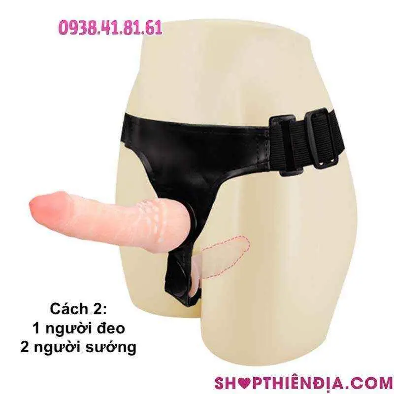 Cách đeo thứ hai của dương vật giả 2 đầu Ultra