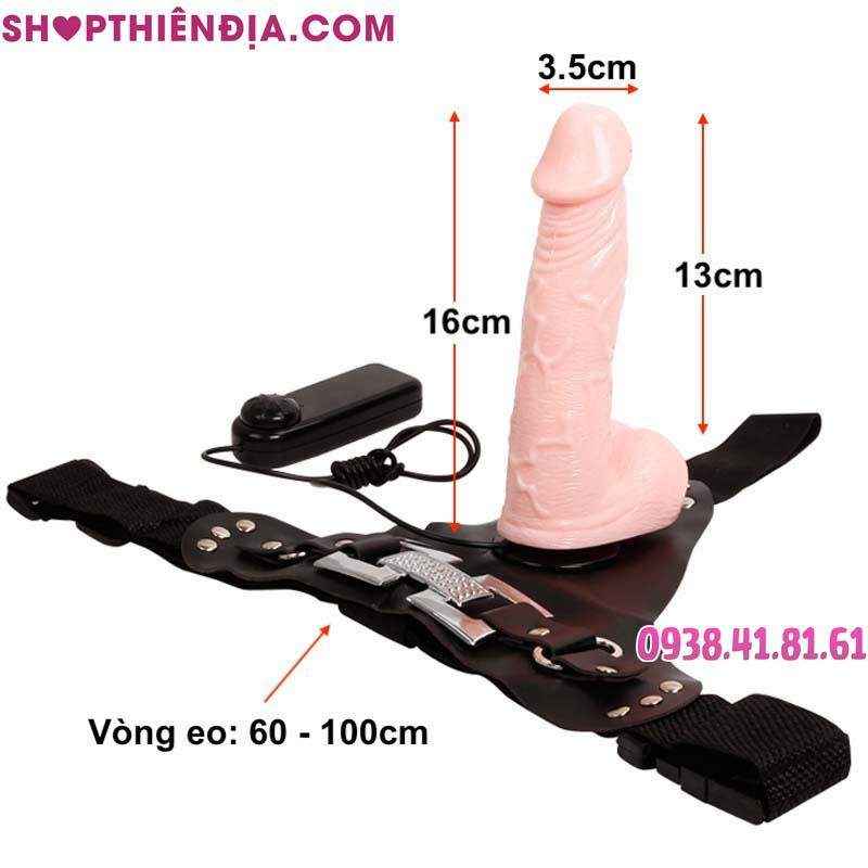 Dương vật giả có dây đeo đặc ruột rung Explore