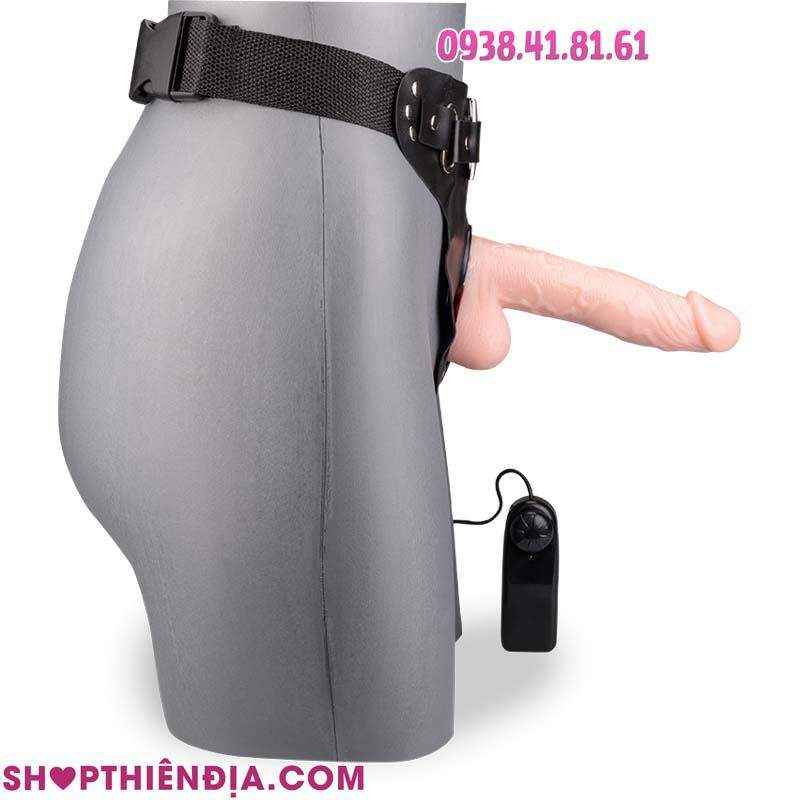 Dương vật giả có dây đeo đặc ruột rung Explore