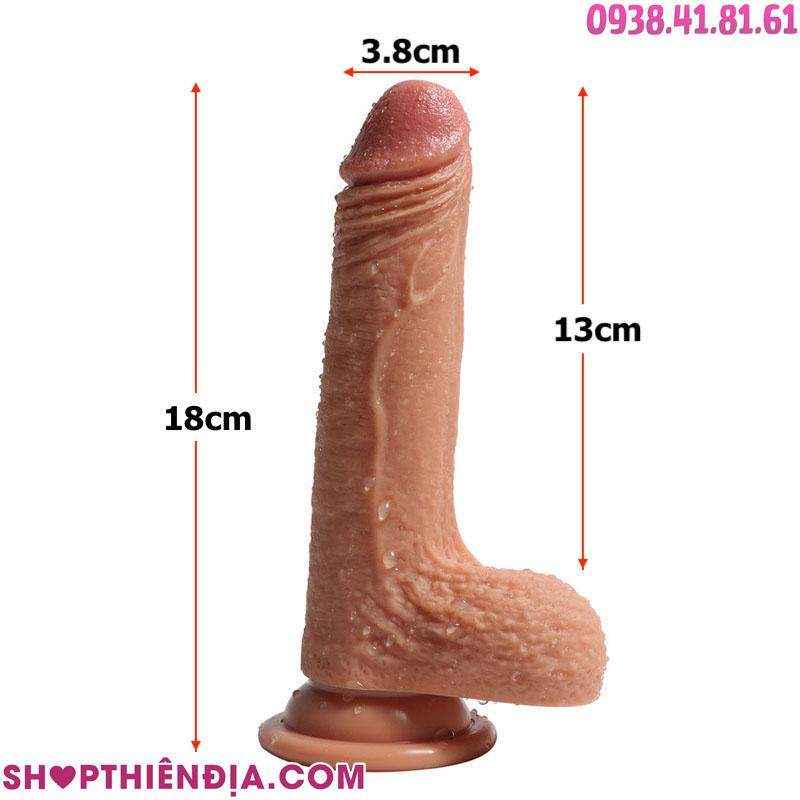 Dương vật giả đeo cho les siêu mềm Landon (size vừa)