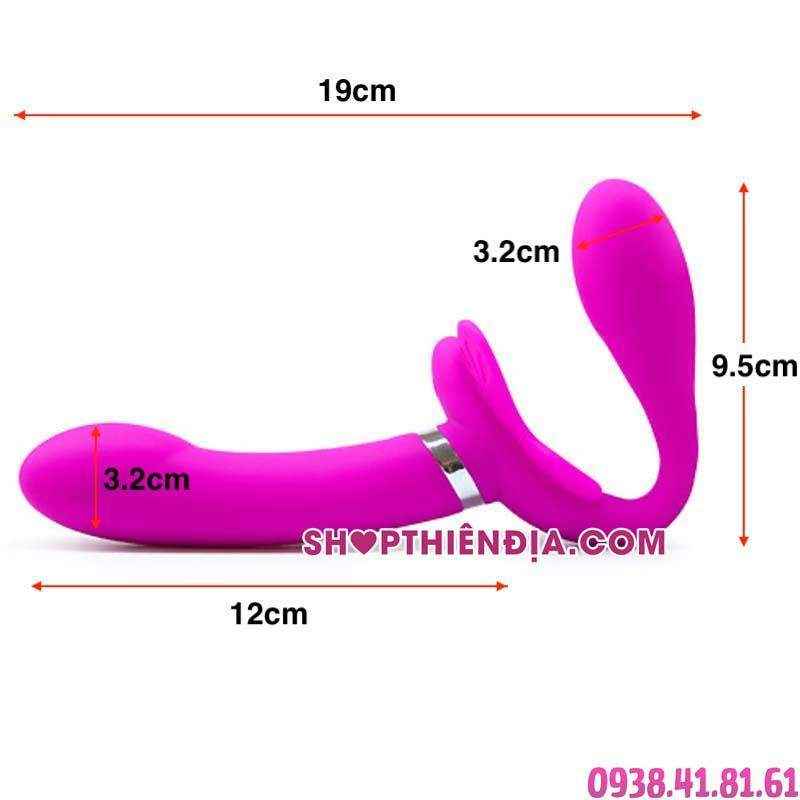 Kích thước dương vật giả đeo không dây Valerie