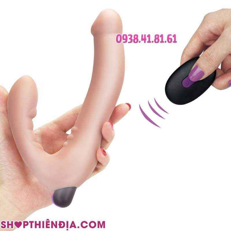 Dương vật giả đeo strapless siêu mềm Chic (điều khiển từ xa)