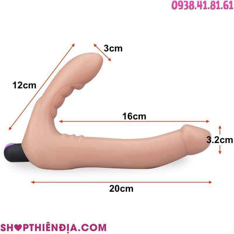 Dương vật giả đeo strapless siêu mềm Chic (điều khiển từ xa)