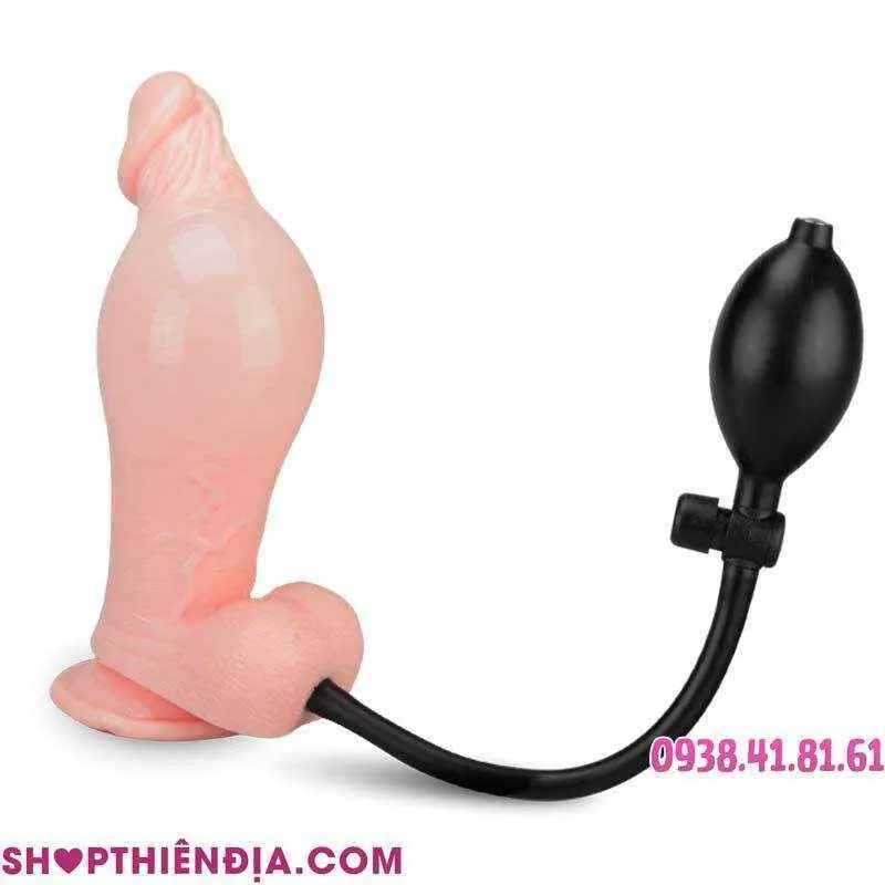 Dương vật giả hít tường Alistic khi bơm