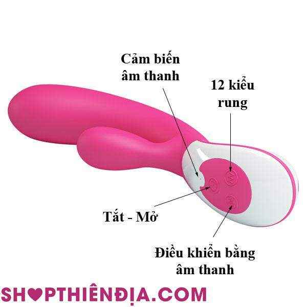 Dương vật giả silicon rung theo âm thanh