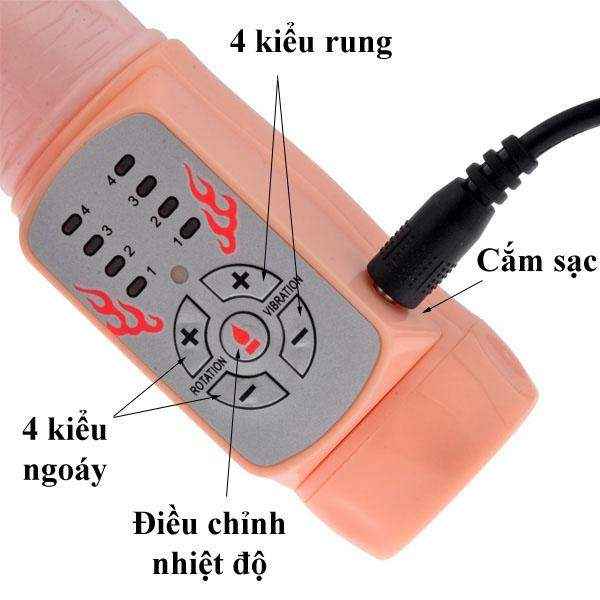 Dương vật giả tỏa nhiệt rung ngoáy