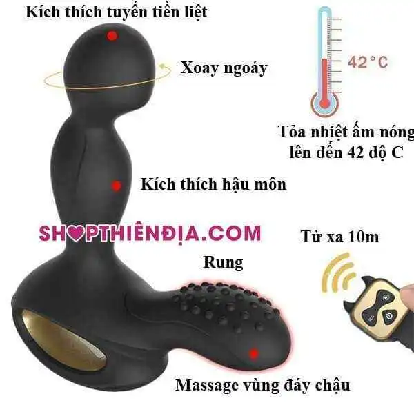 Kích thích hậu môn điều khiển từ xa rung ngoáy 04