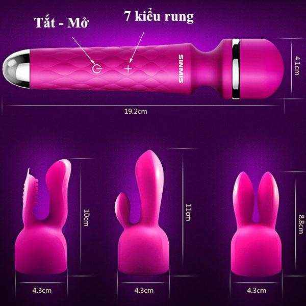 Máy mát xa âm vật cao cấp Sinmis