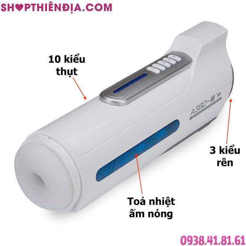 Máy thủ dâm nam giới A380 Pro có toả nhiệt và tiếng rên