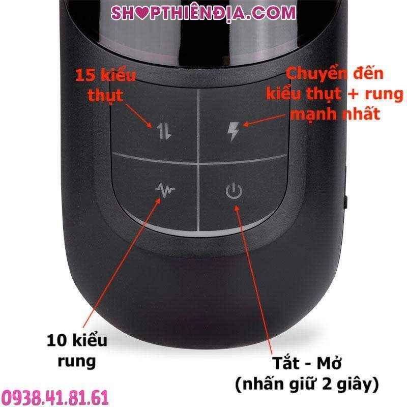 Máy thủ dâm rung thụt Aqua (vòng bi co bóp điều chỉnh được)