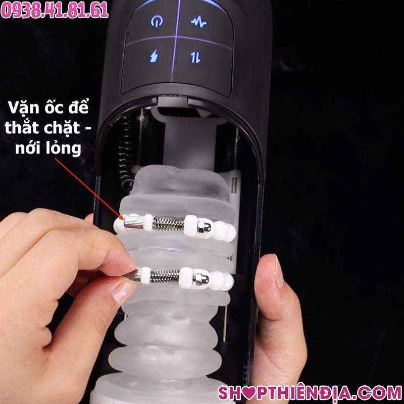 Máy thủ dâm rung thụt Aqua (vòng bi co bóp điều chỉnh được)