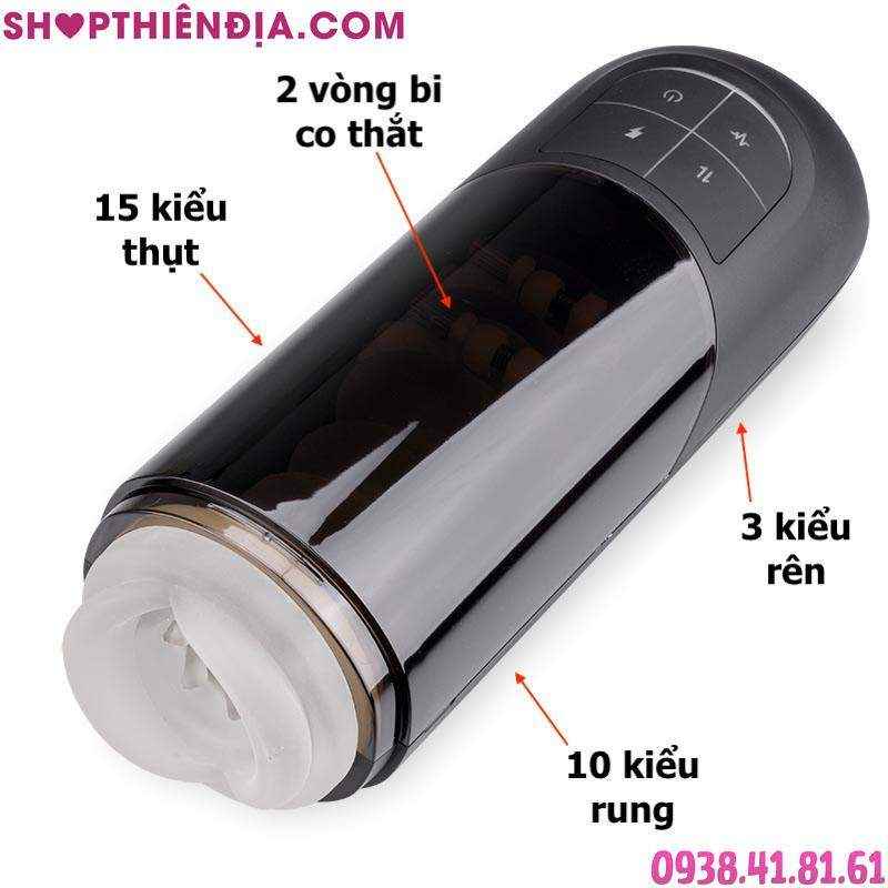 Máy thủ dâm rung thụt Aqua (vòng bi co bóp điều chỉnh được)