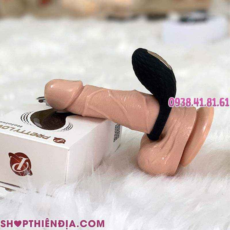 Nhẫn rung silicon cho nam cao cấp Heloise (7 kiểu rung - pin sạc)
