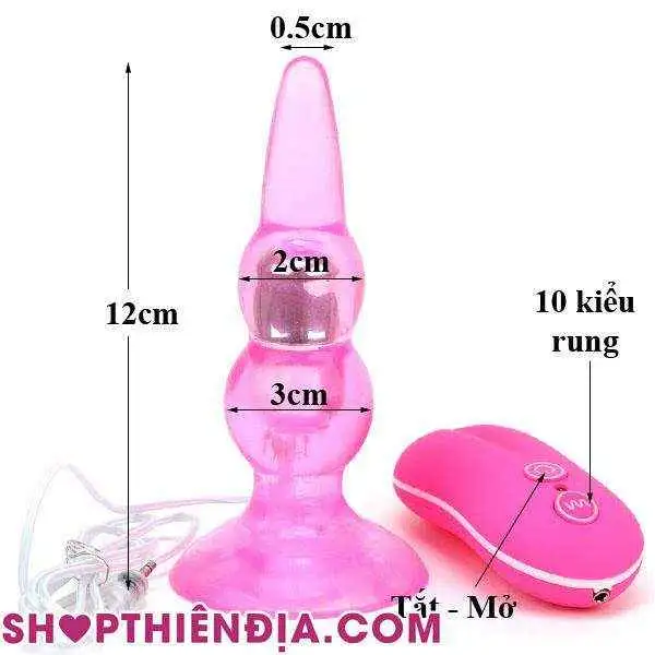 Nút hậu môn Butt Plug có rung 07