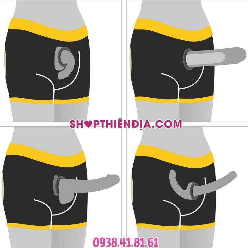 Quần boxer Horny gắn các loại đồ chơi tình dục
