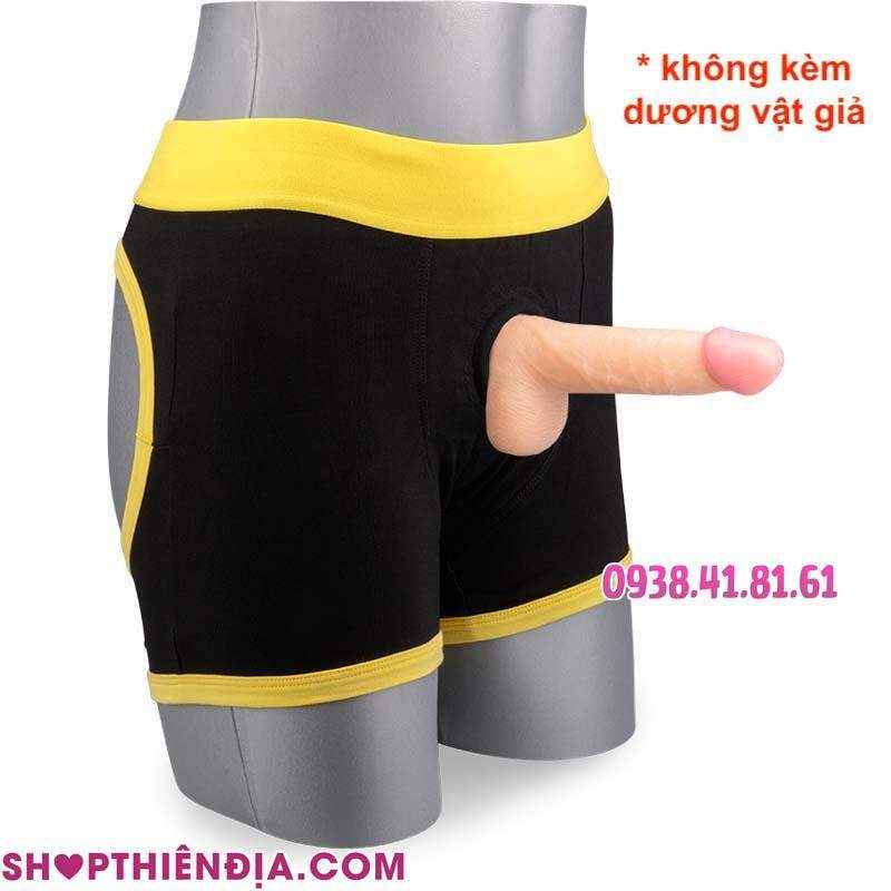 Quần boxer Horny gắn dương vật giả có đế