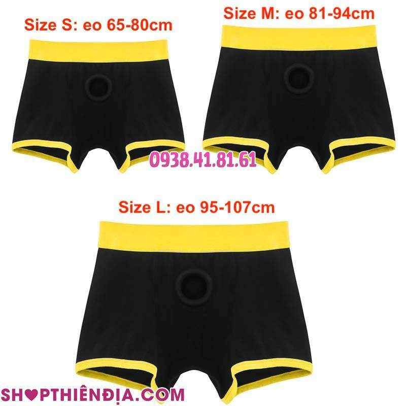 Các size quần boxer gắn đồ chơi tình dục Horny