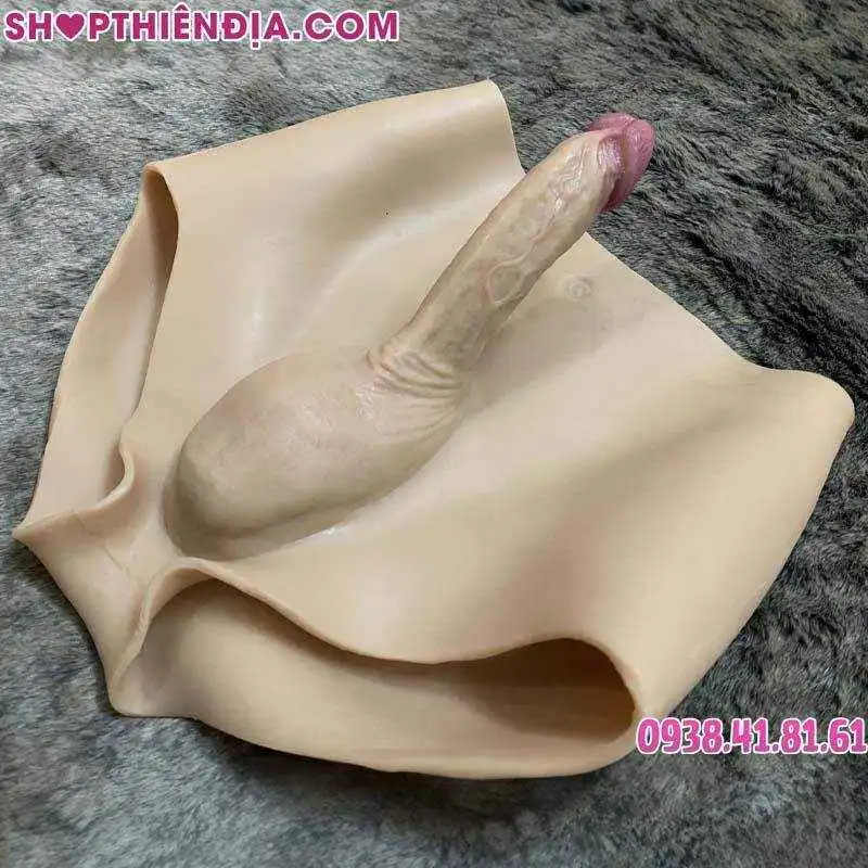 Quần silicon gắn dương vật giả đặc ruột Despina