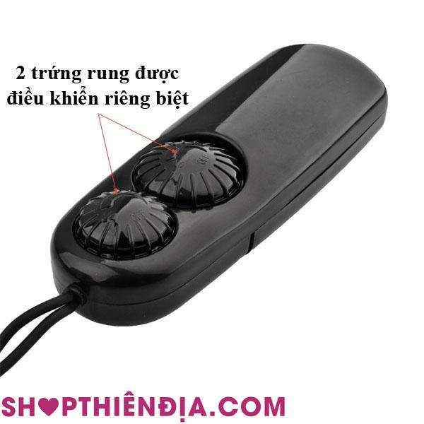 Trứng rung tình yêu dạng kẹp 2 động cơ