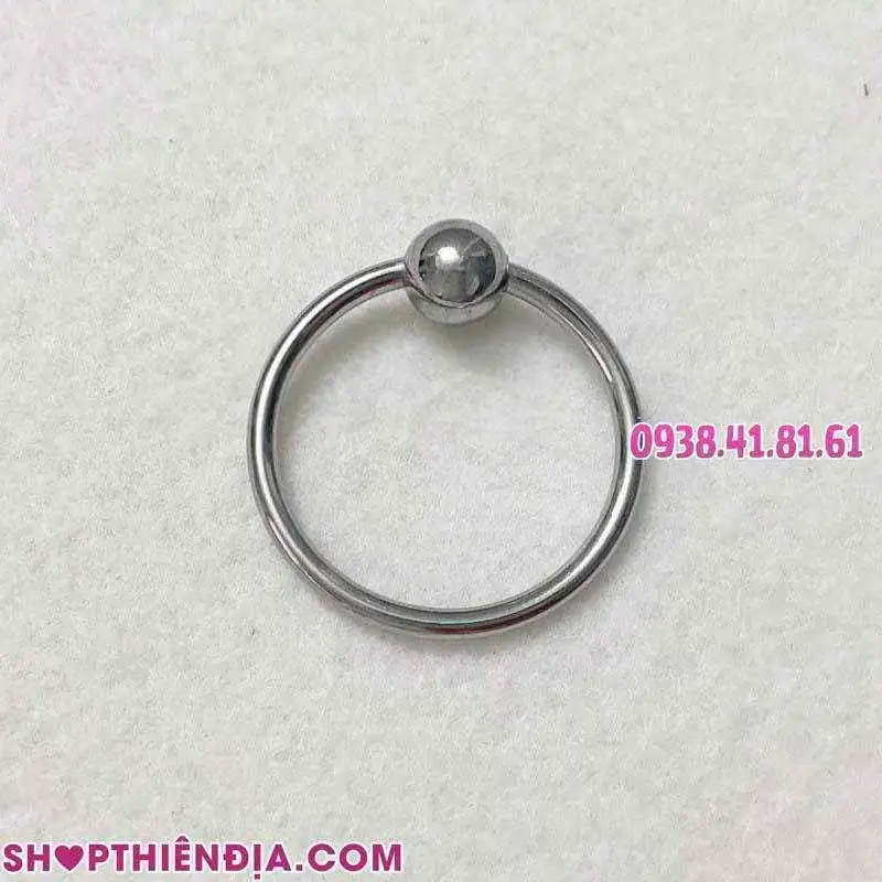 Hình thật vòng đeo cu inox 1 bi Dominix (size M)