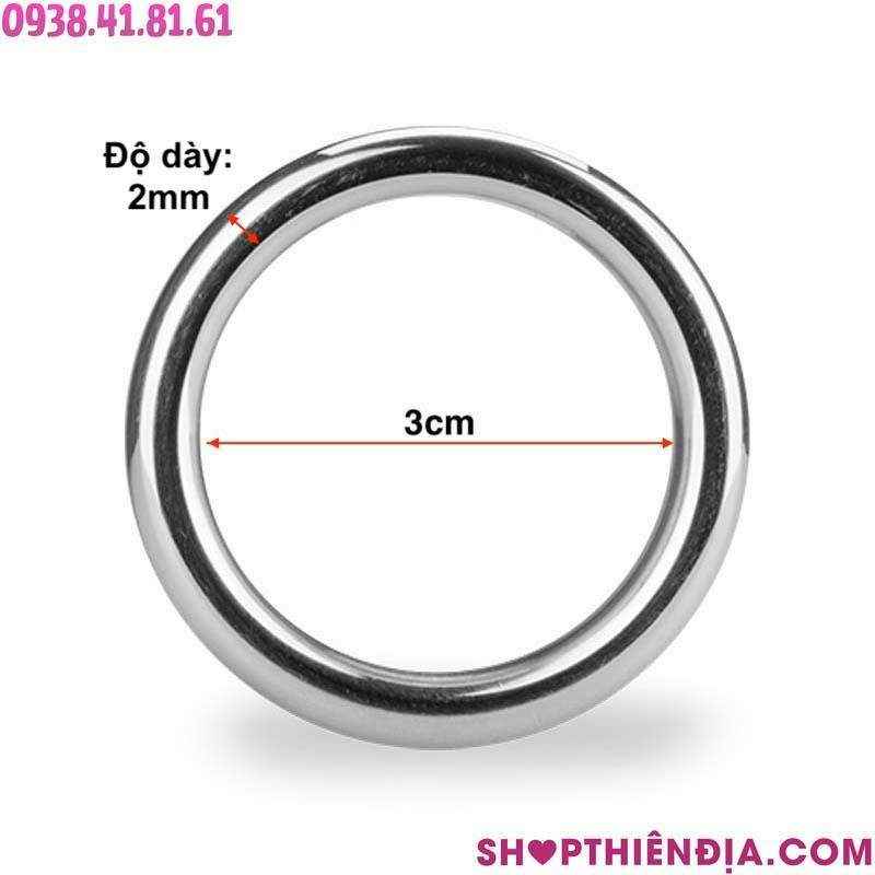 Kích thước vòng đeo đầu khất bằng inox Duty (size lớn)