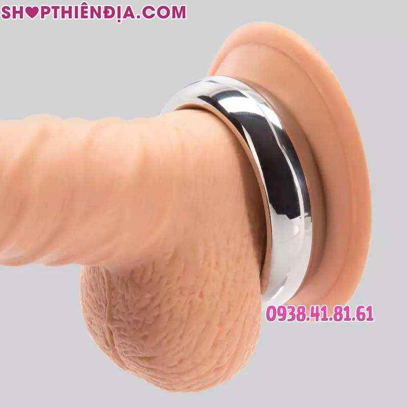 Vòng đeo gốc dương vật bằng thép không gỉ Donut (size nhỏ)