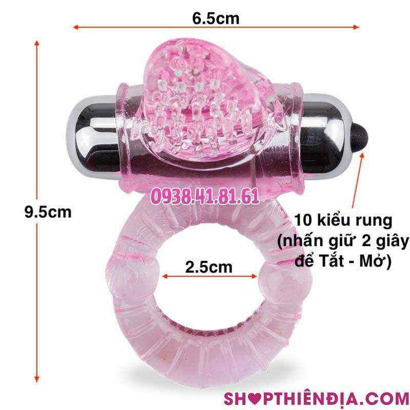 Kích thước vòng rung tình yêu có lưỡi gai Sweet