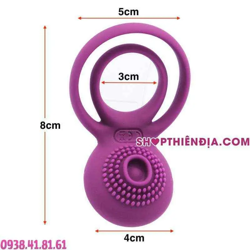 Kích thước vòng rung tình yêu kép cao cấp Tammy