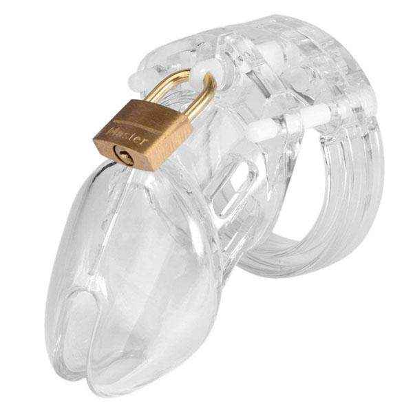 Dụng cụ SM khóa dương vật trong suốt