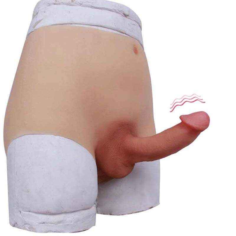 Quần boxer silicon gắn dương vật giả đặc ruột Despina (có rung)